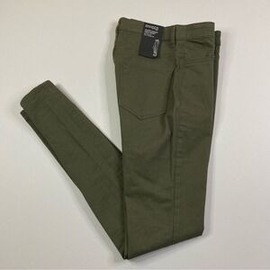 NEW Divided Super Skinny High Waist Jeans Womens 6‎ Green Super Stretch